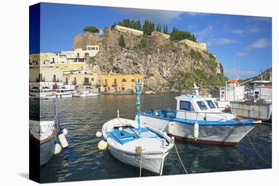 Marina Corta harbor, Lipari Island, Aeolian Islands, UNESCO World Heritage Site, Sicily, Italy-Marco Simoni-Premier Image Canvas