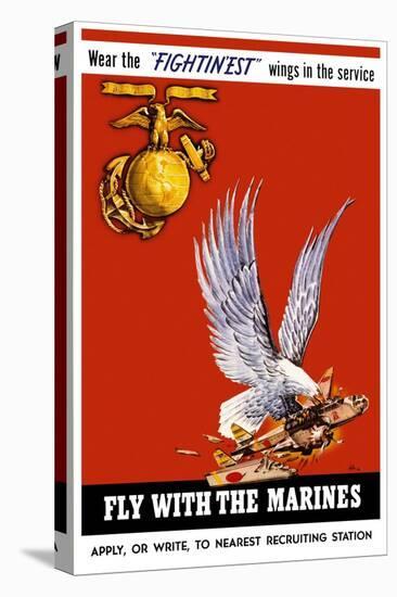 Marine Corps Recruiting Poster-null-Stretched Canvas