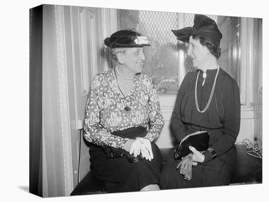 Marion Glass Banister and Nellie Tayloe Ross, 1938-Harris & Ewing-Premier Image Canvas