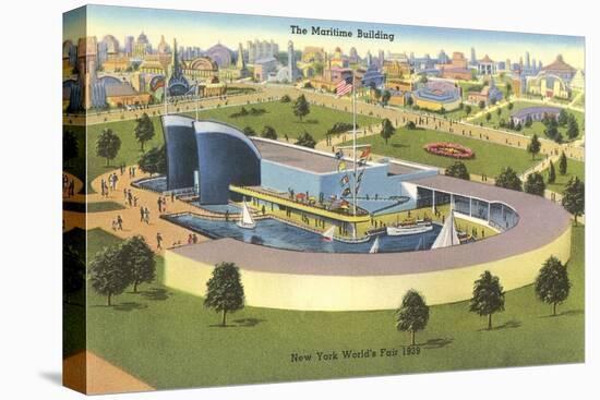 Maritime Building, New York World's Fair, 1939-null-Stretched Canvas