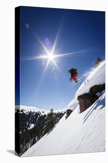 Mark Kogelmann Skiing Vail Pass, Colorado, March 2014-Louis Arevalo-Premier Image Canvas