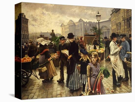 Market Day at Hojbro Plads Copenhagen-Paul Fischer-Premier Image Canvas