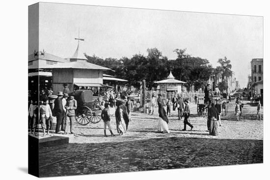 Market Place, Asuncion, Paraguay, 1911-null-Premier Image Canvas