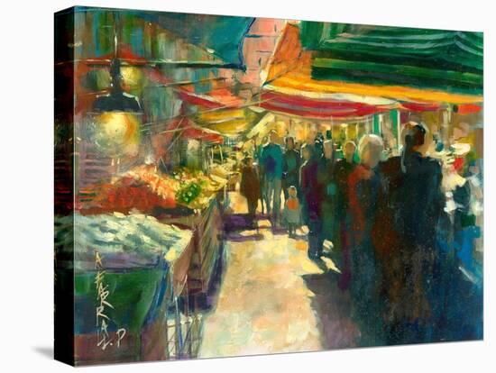 Market Scene I-Anne Farrall Doyle-Stretched Canvas