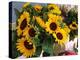 Market Sunflowers, Nice, France-Charles Sleicher-Premier Image Canvas