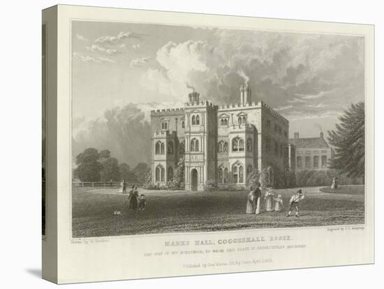 Marks Hall, Coggeshall, Essex, the Seat of Mrs Honeywood-William Henry Bartlett-Premier Image Canvas