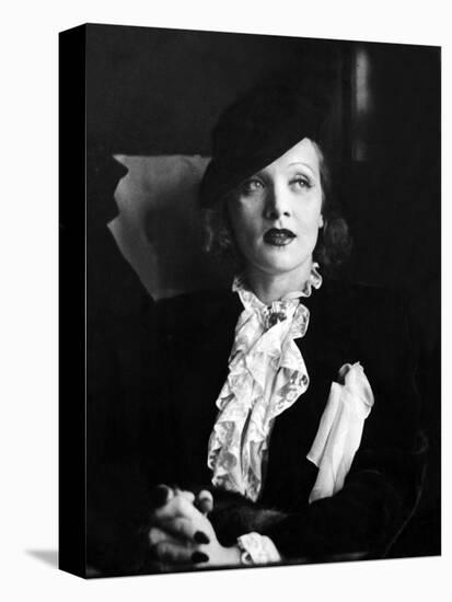 Marlene Dietrich Travelling-Associated Newspapers-Stretched Canvas