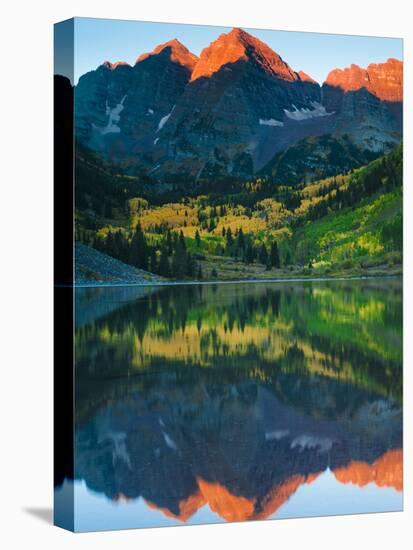 Maroon Bells Just as the Sun Was Rising-Brad Beck-Premier Image Canvas