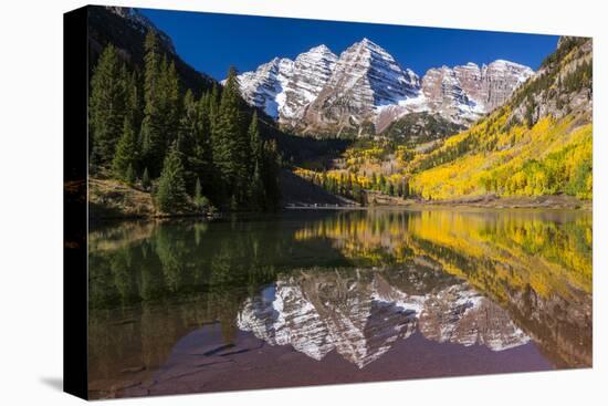 Maroon Bells Outside of Aspen, Colorado-Jason J. Hatfield-Premier Image Canvas