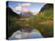 Maroon Bells Reflected in Maroon Lake, White River National Forest, Colorado, USA-Adam Jones-Premier Image Canvas