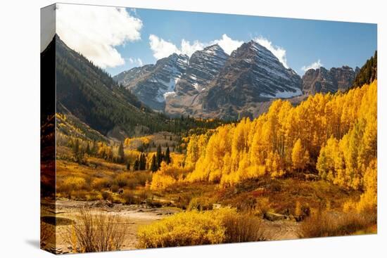 Maroon Bells-Snowmass Wilderness in Aspen, Colorado in autumn.-Mallorie Ostrowitz-Premier Image Canvas