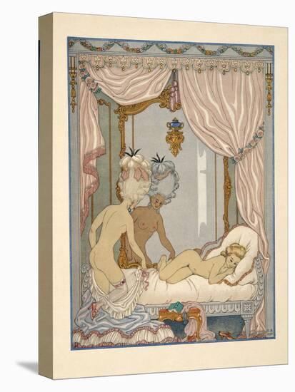 Marquise De Merteuil's Visit to Cécile De Volanges's Bedchamber, Illustration from 'Les Liaisons Da-Georges Barbier-Premier Image Canvas