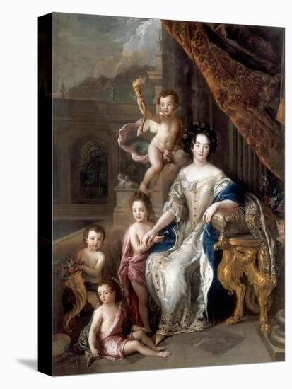 Marquise De Montespan (1640-170) and Her Children-Charles de La Fosse-Premier Image Canvas