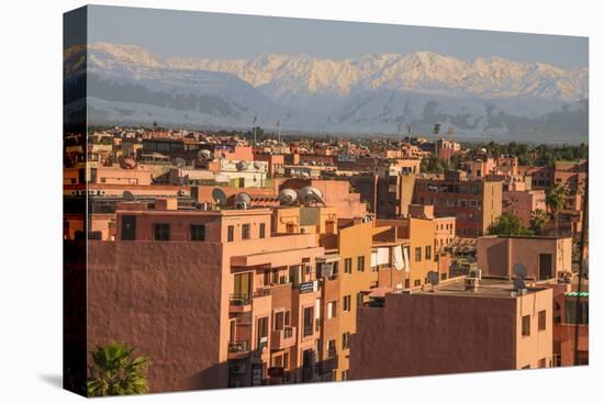 Marrakech Panorama, with Atlas Mountains in the Backgroud, Marrakesh, Morocco, North Africa, Africa-Guy Thouvenin-Premier Image Canvas