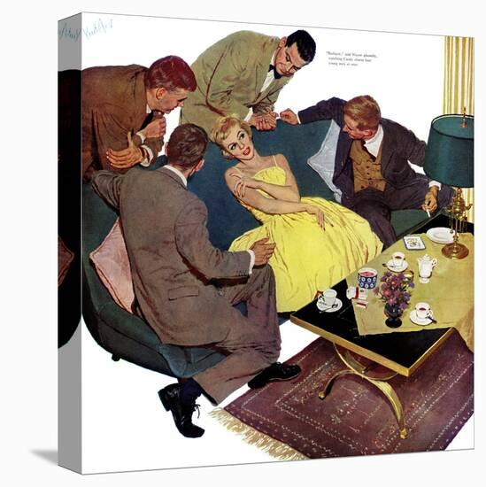 Marriagable Age - Saturday Evening Post "Men at the Top", December 13, 1958 pg.28-Kurt Ard-Premier Image Canvas