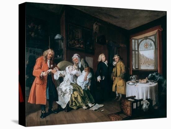 Marriage A-La-Mode: 6, the Lady's Death, C1743-William Hogarth-Premier Image Canvas