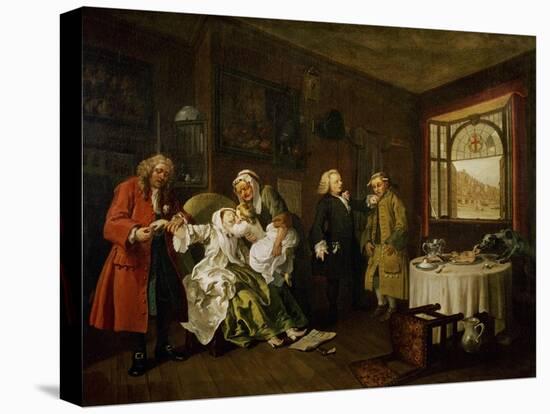 Marriage a La Mode: the Death of the Countess, C. 1742-44-William Hogarth-Premier Image Canvas