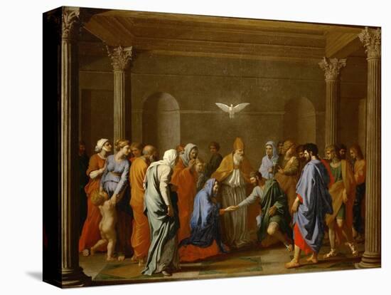 Marriage, from the Series of the Seven Sacraments, Before 1642-Nicolas Poussin-Premier Image Canvas