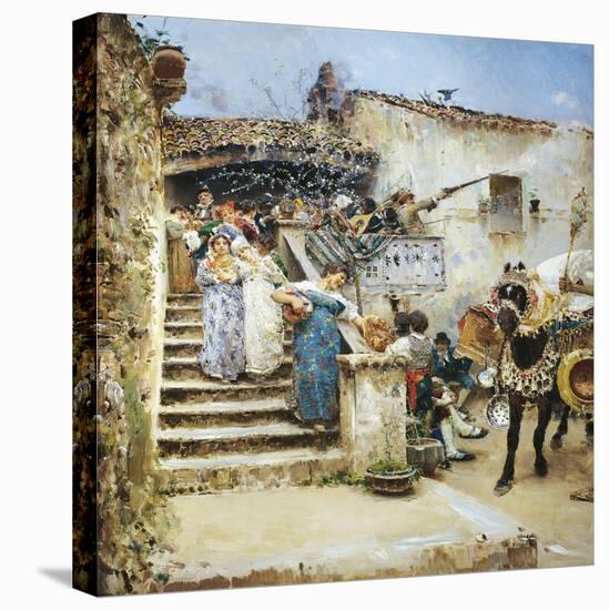 Marriage in Abruzzo, 1876-Francesco Paolo Michetti-Premier Image Canvas