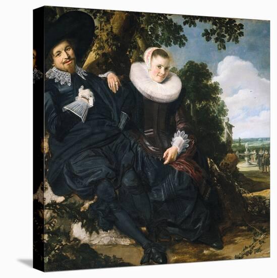 Marriage Portrait of Isaac Massa and Beatrix van der Laen-Frans Hals the Elder-Premier Image Canvas