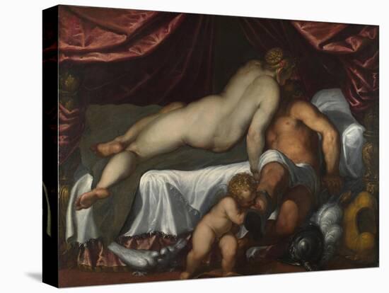 Mars and Venus, Ca 1590-Jacopo Palma il Giovane the Younger-Premier Image Canvas
