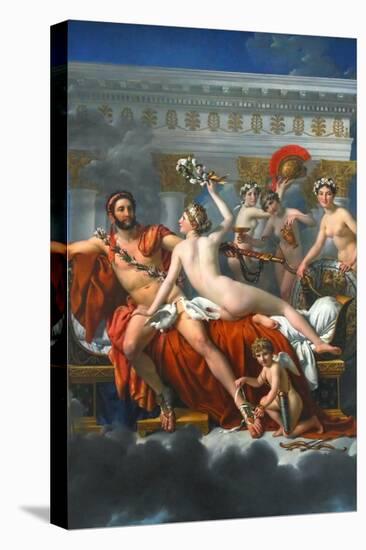 Mars Disarmed by Venus-Jacques-Louis David-Stretched Canvas