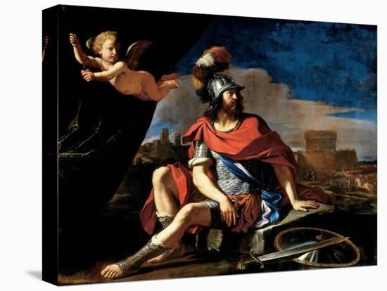 Mars with Cupid, 1649-Guercino (Giovanni Francesco Barbieri)-Premier Image Canvas