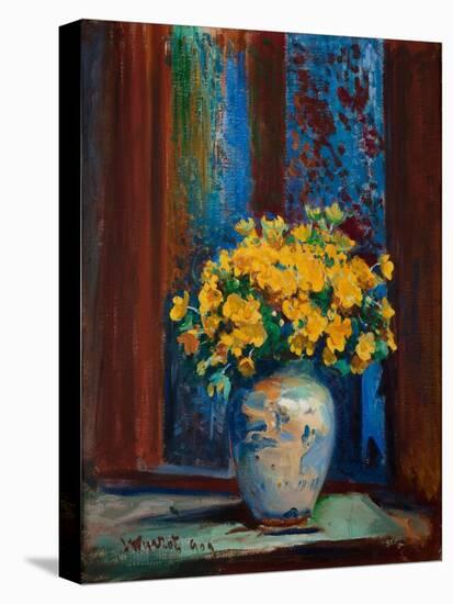 Marsh Marigolds, 1909 (Oil on Canvas)-Leon Wyczolkowski-Premier Image Canvas