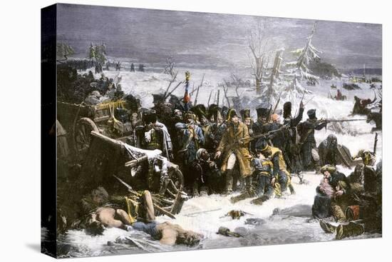 Marshal Ney Bringing the French Rear-Guard Out of Russia with Heavy Losses, c.1812-null-Premier Image Canvas