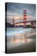 Marshall Beach Sunset and Golden Gate Bridge, California-Vincent James-Premier Image Canvas