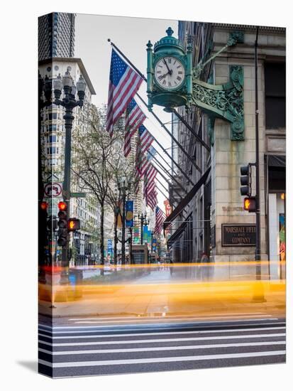 Marshall Field Clock Chicago-Steve Gadomski-Premier Image Canvas