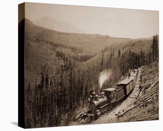 Marshall Pass, Colorado, Westside, 1880-1881-William Henry Jackson-Stretched Canvas