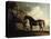 Marske', a Dark Bay Racehorse, in a Rocky River Landscape-George Stubbs-Premier Image Canvas