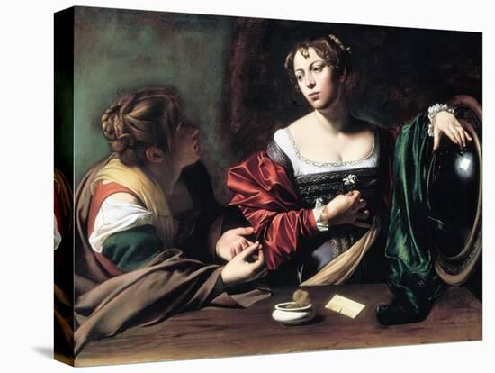 Martha and Mary Magdalene, C. 1598-Caravaggio-Premier Image Canvas