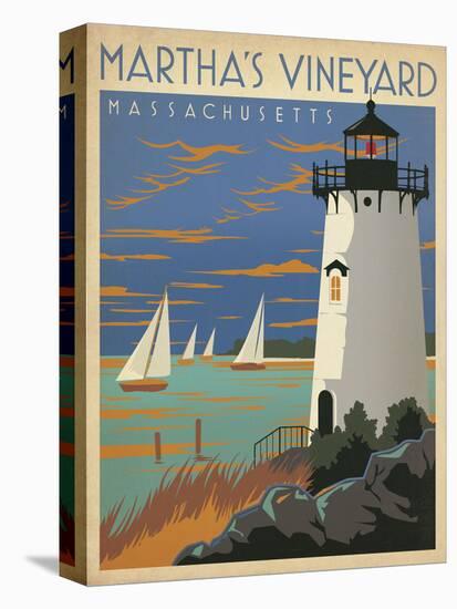 Martha’s Vineyard, Massachusetts (Lighthouse)-Anderson Design Group-Stretched Canvas