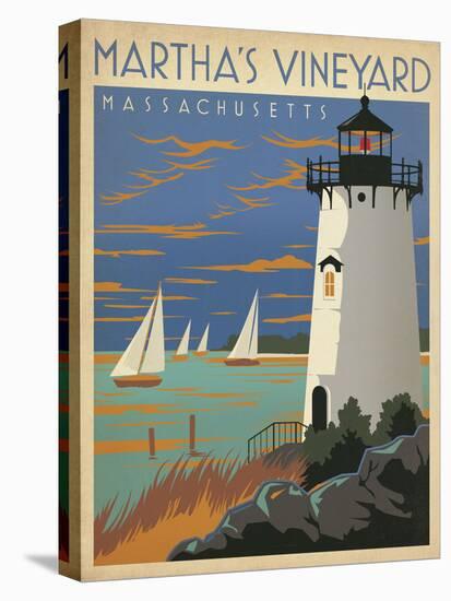 Martha’s Vineyard, Massachusetts (Lighthouse)-Anderson Design Group-Stretched Canvas