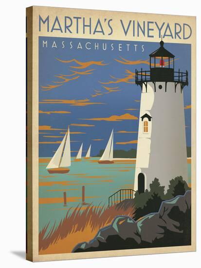 Martha’s Vineyard, Massachusetts (Lighthouse)-Anderson Design Group-Stretched Canvas