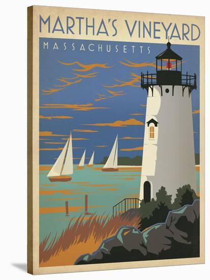 Martha’s Vineyard, Massachusetts (Lighthouse)-Anderson Design Group-Stretched Canvas