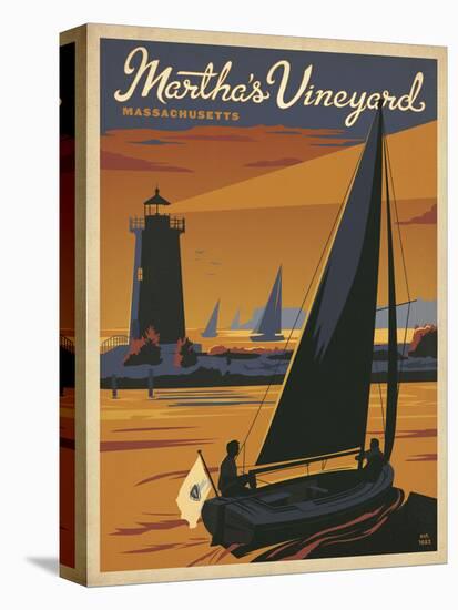 Martha’s Vineyard, Massachusetts (Sailboat)-Anderson Design Group-Stretched Canvas