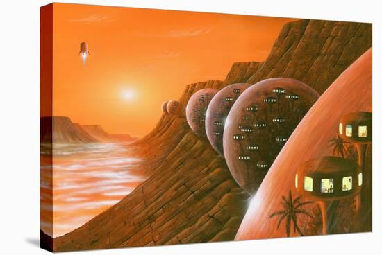 Martian Colony, Artwork-Richard Bizley-Premier Image Canvas