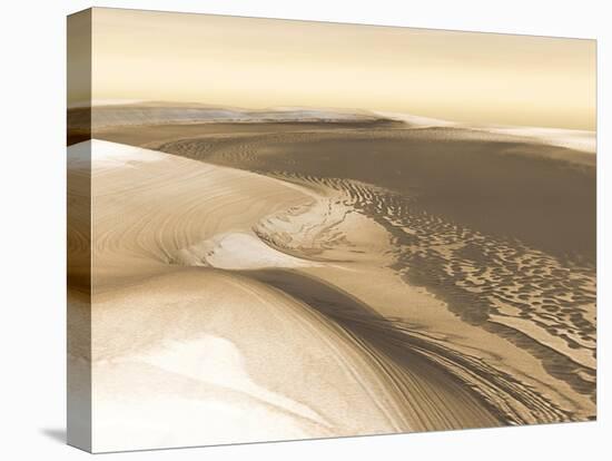 Martian Landscape Image from NASA's Mars Odyssey Orbiter-null-Stretched Canvas