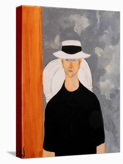Martin in Style of Modigliani, 2016-Susan Adams-Premier Image Canvas