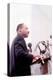 Martin Luther King, American Priest Activist for Civil Right Movement Black Americans Here C. 1965-null-Stretched Canvas