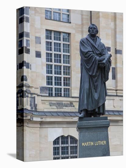 Martin Luther Statue in Dresden, Saxony, Germany, Europe-Michael Runkel-Premier Image Canvas