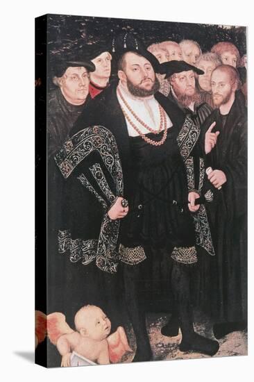 Martin Luther with Reformers, C1530-Lucas Cranach the Elder-Premier Image Canvas