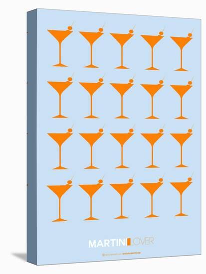 Martini Lover Orange-NaxArt-Stretched Canvas