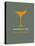 Martini Poster Yellow-NaxArt-Stretched Canvas