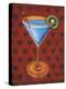 Martini Royale - Hearts-Will Rafuse-Stretched Canvas