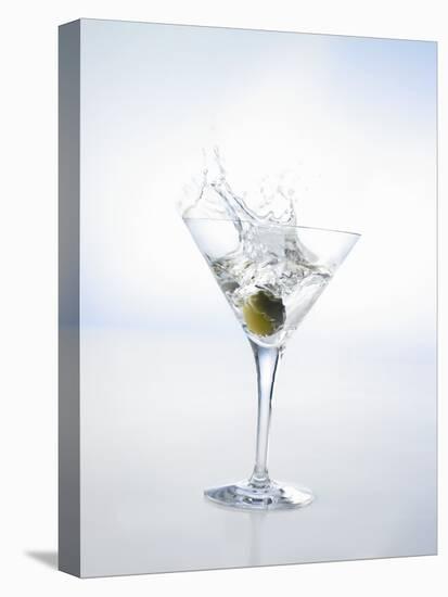 Martini with Green Olive (Splash)-Klaus Arras-Premier Image Canvas
