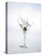 Martini with Green Olive (Splash)-Klaus Arras-Premier Image Canvas